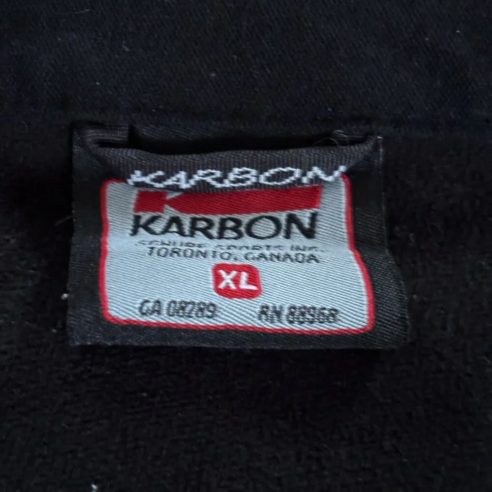 VTG Karbon Ski Jacket Mens‎ XL Nylon Softshell Waterproof Snowboarding Full Zip